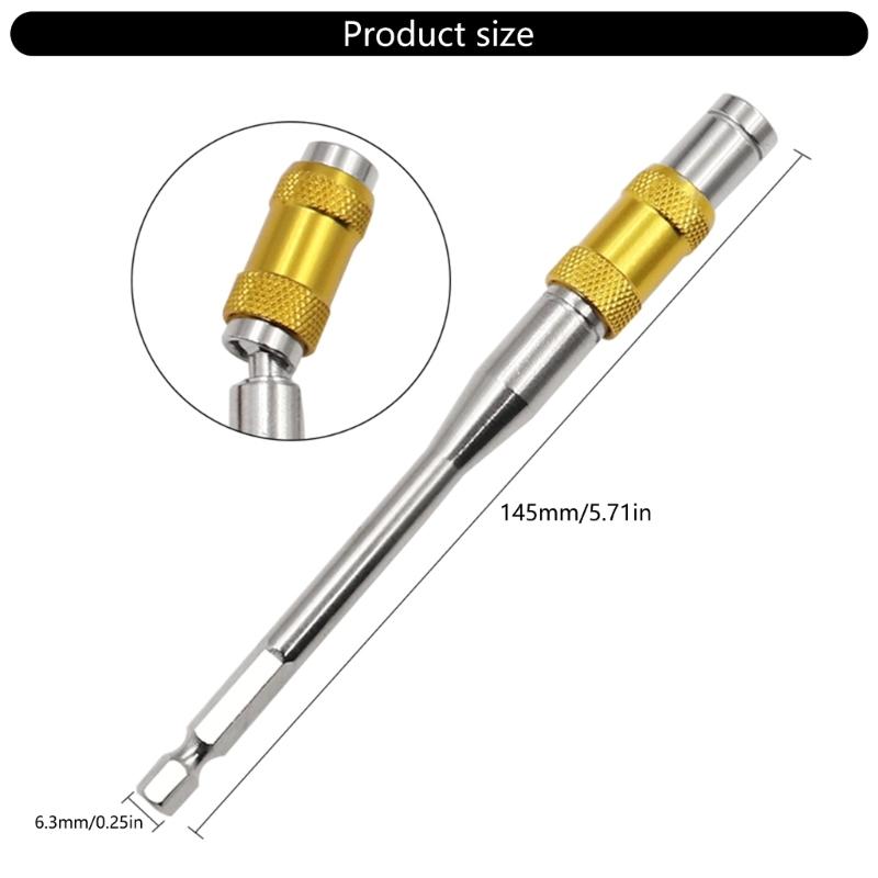 Sturdy Drill Hand Tool Extension Tool High Quality 45# Steel Quick Connection Drill Bit Extension Rod for Power Tool Use