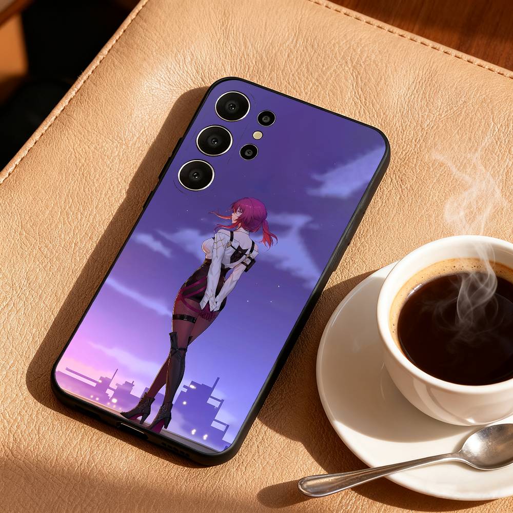 Honkai Star Rail Game Kafka Phone Case For Samsung S26,S25,24,23,22,30,21,10,9,Ultra,Plus,Lite,Black Soft Case