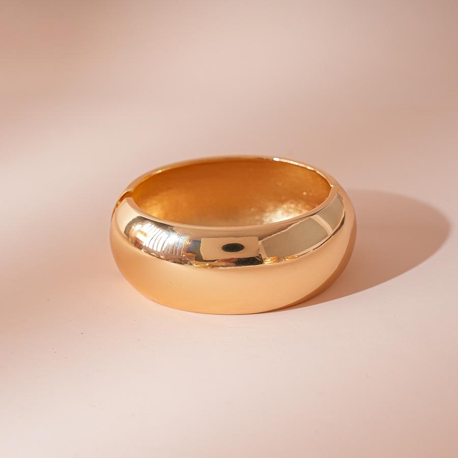 DIEZI 7 Style Exaggerated Hip Hop Gold Color Metal Cuff Bangles for Women Men Punk Geometric Round Bracelet Party Jewelry Set