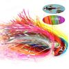 Shining Fishing Lure Fly Tying Materials Jig Hook Streamer Assist Hooks Line Fly Tying Tinsel