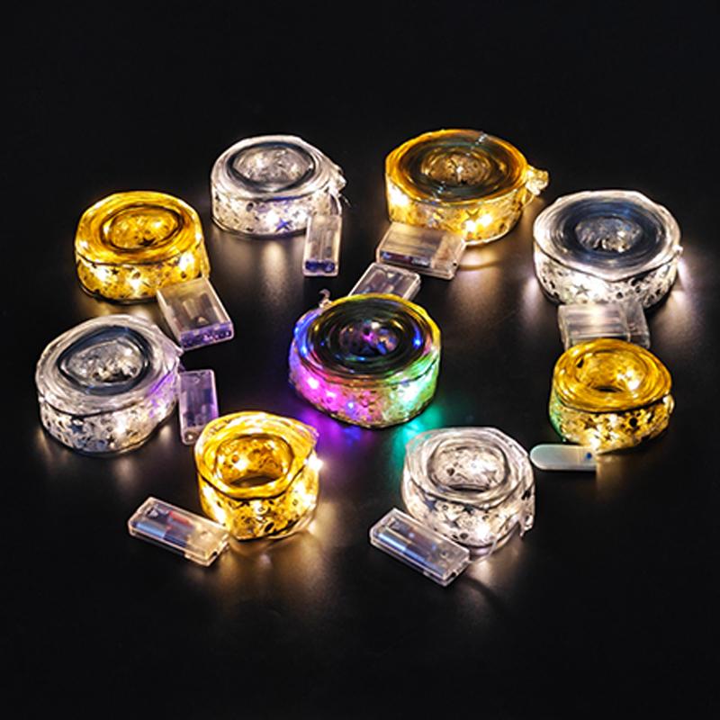 5 Meter lange Weihnachtsbaum-Lichterbänder, Weihnachtsdekorationslichter mit 8 Beleuchtungsmodi, batteriebetriebene Lichterketten für die Weihnachtsbaumdekoration