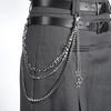 Cross-Border Hip-Hop Punk Star Pendant Tassel Metal Waist Chain