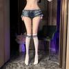Women College Style Three Stripe Over Knee High Striped Sexy Stockings