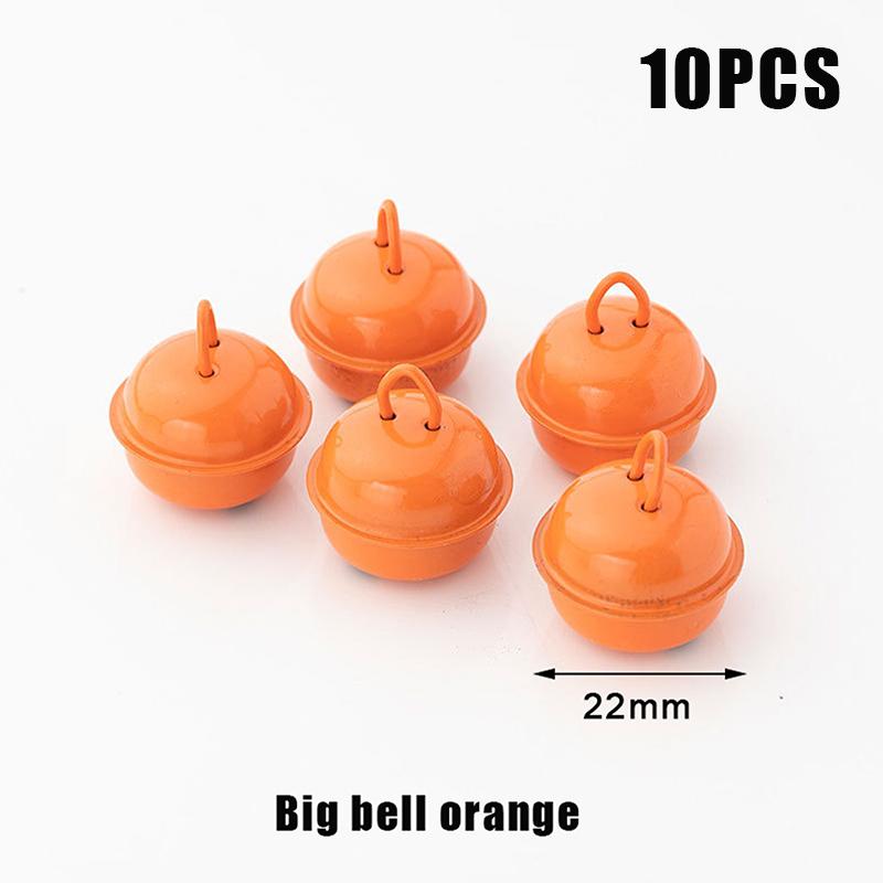 10 szt. 22 mm Kolorowe Malowane Dzwonki Jingle Metalowe Okrągłe Mini Dzwoneczki Ozdoby Dekoracje Wisiorki na Boże Narodzenie Rękodzieło DIY