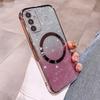 Applicable to OPPOReno12Pro mobile phone case magnetic suction electroplating gradual change glitter A58 simple 3A79 new anti-drop cover