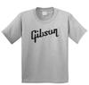 Gibson Logotyp (Gitarr) Cool Grå Snygg Unisex Stor T-shirt