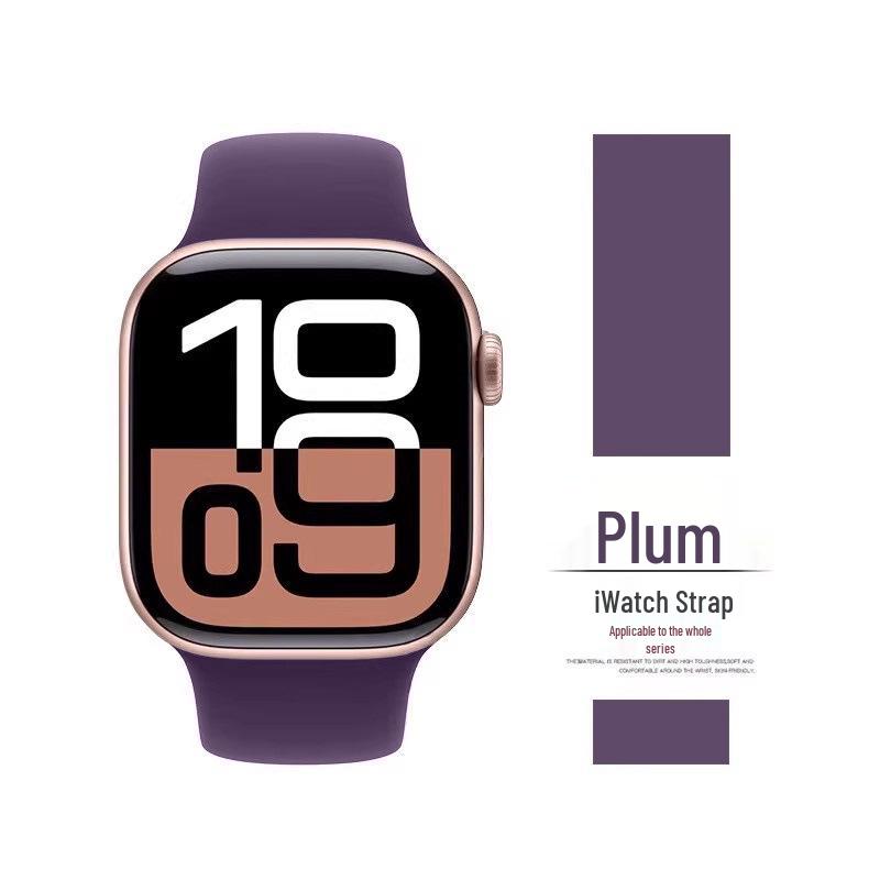 Kompatibles Silikonarmband für Apple Watch Series 8, 9, 10 und 11 - Neues Standardmodell für Mädchen (S)
