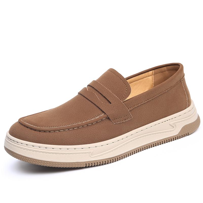 Fashion Handmade Leather Men's Casual Shoes Classics Dress Shoes Moccasins Slip On Loafers Driving Shoes for Men Outdoor Business Flats