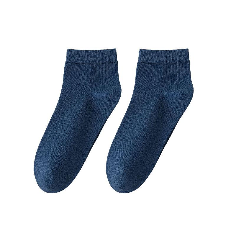 

Men s Antibacterial and Deodorizing Long-fiber Cotton Short Socks with Good Breathability and Sweat Absorption, Anti-tear, and Bone-free. 1 pair темно-синього кольору