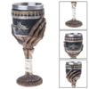 Skull Goblet Cups Resin and Stainless Steel Wine Glass Kitchen Drinking Cups and Mugs Christmas Halloween Birthday Gifts