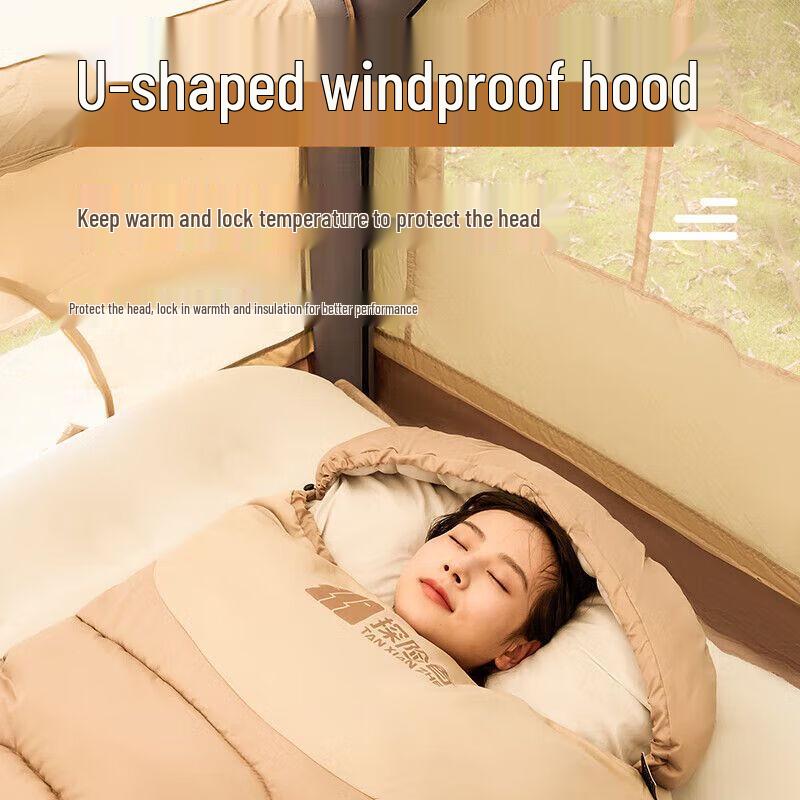 TAN XIAN ZHE Thickened Winter Camping Sleeping Bag