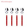 304 Stainless Steel Tableware 4 Pcs Set, Household Knife Fork Dessert Spoon, Restaurant Cutlery Sets with Stylish Designs