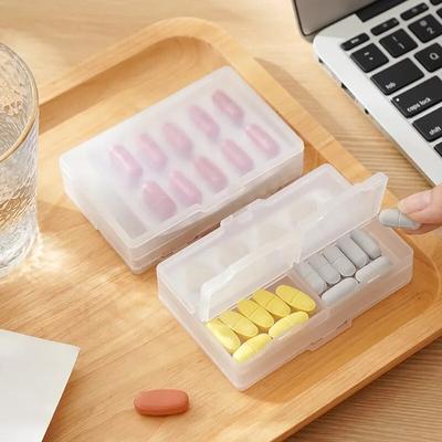 Transparent Pill Box Portable Travel Medicine Organizer Box Moisture-proof Storage Box Mini Pill Case Pastilleros  Pilulier
