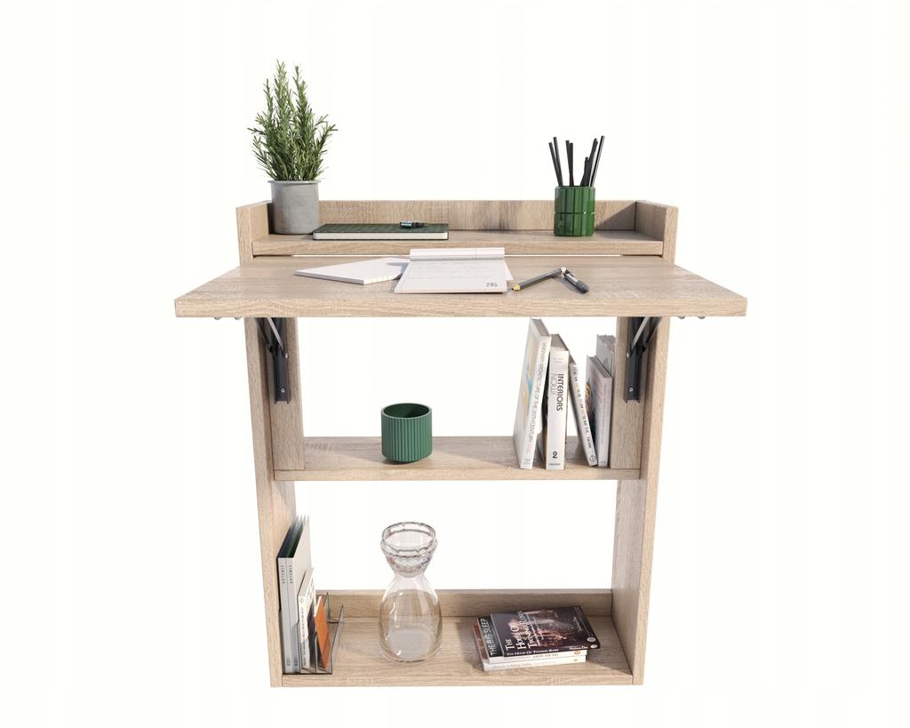 Klappschreibtisch Sonoma-Eiche Wandtisch für Arbeitszimmer Büro Wohnzimmer Mk