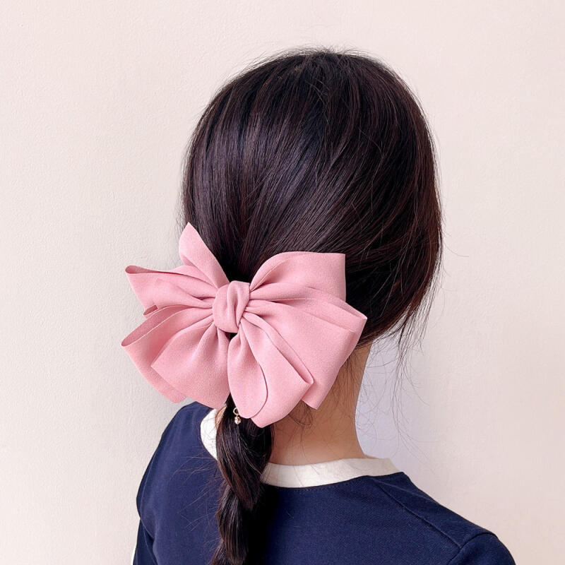 Layered Cubic Automatic Hairpin (Pink)