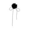 Xiaoxiangfeng Flower Necklace French Retro Chocker Collar Niche Collarbone Chain Neck Strap Neck Chain Accessories