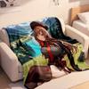 Anime-Style Character Pattern Blanket Suitable For Travel Sofa Bed Home Decoration Ideal Holiday Gift Suitable For All Seasons