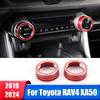Abaiwai Car Air Condition Switch Knob Ring 3d Decoration For Toyota Rav4 Xa50      2024 Rav 4 Hybrid Parts