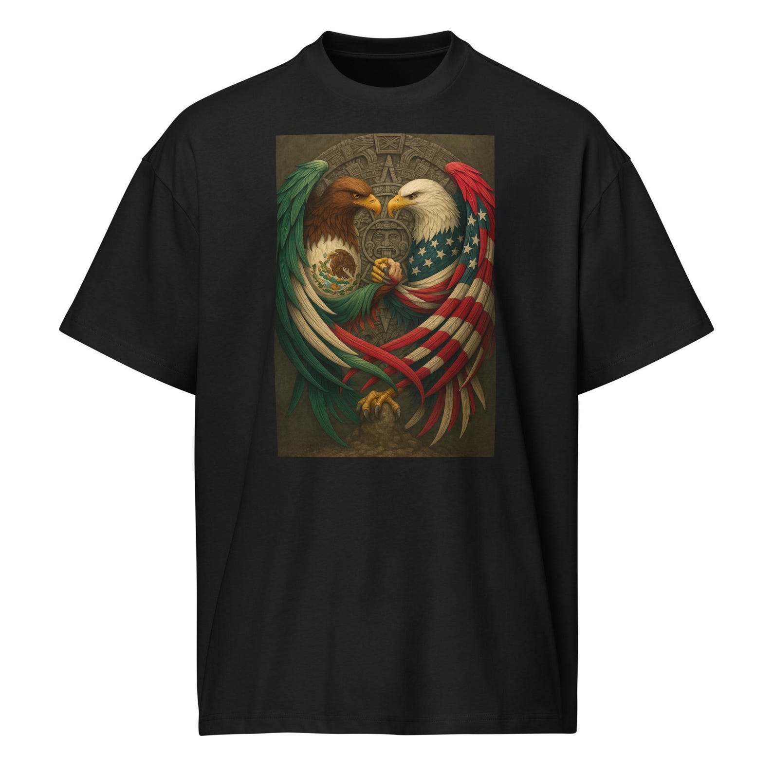 Mexican And American Eagles Hermandad 2XL