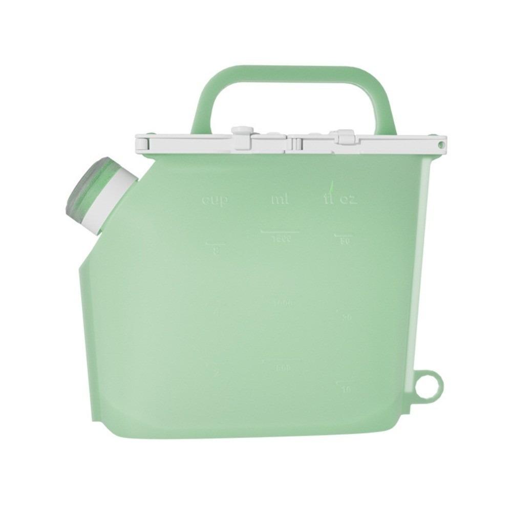 Food-grade Silicone Fridge Cooler Bags Microwaveable Cat Food Storage Bag  Vegetable 1500ml Green