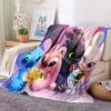 Pătură Drăguță cu Desene Animate Stitch Animație Modă Flanelă Fleece Pufoasă Pătură Aruncată Copii Canapea Călătorie Camping