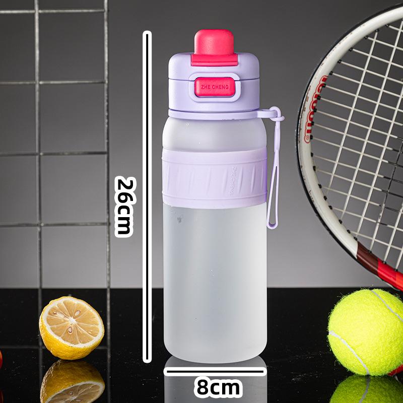 Water bottle High value double drink plastic cup Large capacity sports water cup Portable rope bouncing cup Fitness kettle
