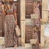 Fashion Summer Spring Short Sleeve V-Neck Casual Dresses