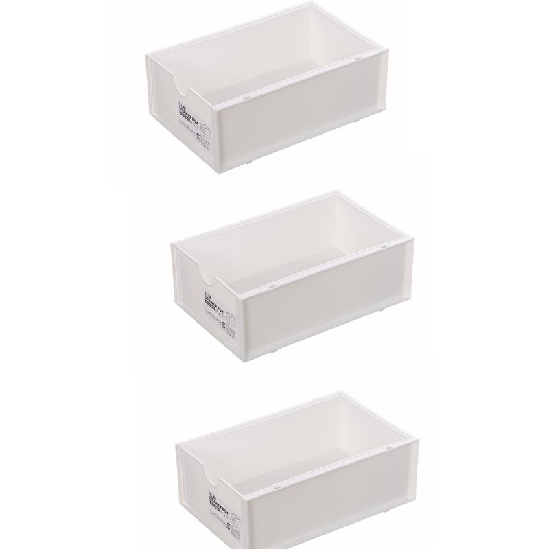 

3pcs Desktop Stackable Storage Box Book Organizer Box Minimalist Living Room Snacks Stackable Storage Basket Cosmetic Storage