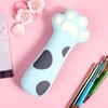 Cartoon Cute Cat Claw Silicone Pencil Case High Appearance Large Capacity Pencil Stationery Boxes Zipper Stationery Pencil Bags
