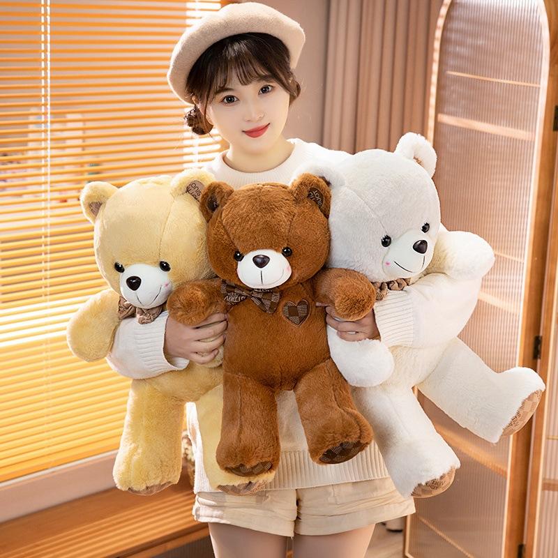 Cartoon Love Bear Teddy Bear Doll Plush Toy Hug Bear Doll Girl Company Soothing Doll