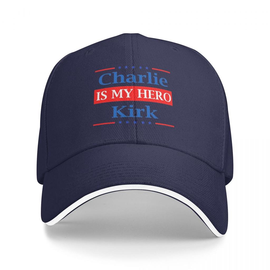 Charlie Kirk Is My Hero American Patriot Baseball Caps Snapback Baseball Hats Breathable Casual Casquette Outdoor Unisex