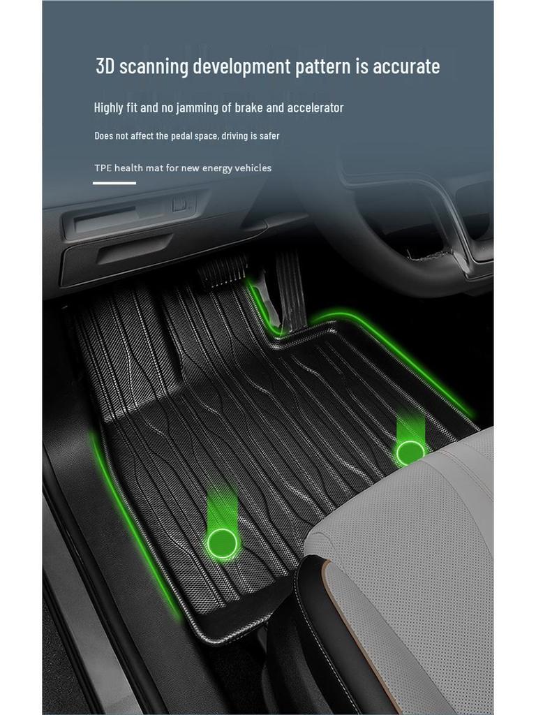 Compatible with 23 Trumpchi GS3 YingSu Models: Eco-Friendly TPE Floor Mats & Waterproof Trunk Mat