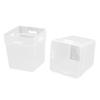2 Pcs Desktop Storage Box Frosted White Stackable and Stitchable Combination Socks Underwear Desktop Small Items
