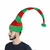 Christmas Striped Color Blocked Long Hat Cartoon Creative Plush Soft Elf Hat Decoration New Year Party Atmosphere Clown Hat