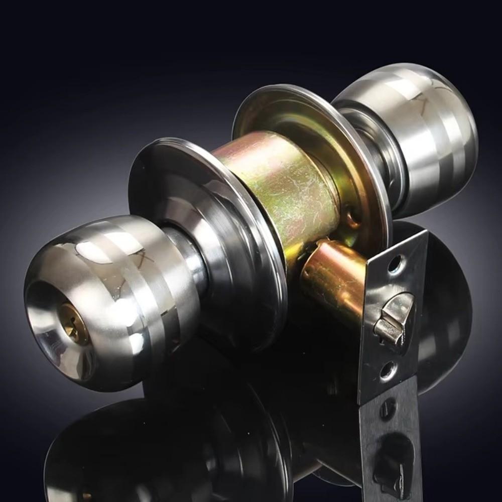 Doorknobs Entrance Door Lock Stainless Steel Interior Lock Lock Mechanism Door Handle  Bedroom