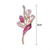 Elegant Temperament Flower Brooch Exquisite Design Luxury Jewelry Fashionable Collar Buckle Flower Pin Beautiful Accessories