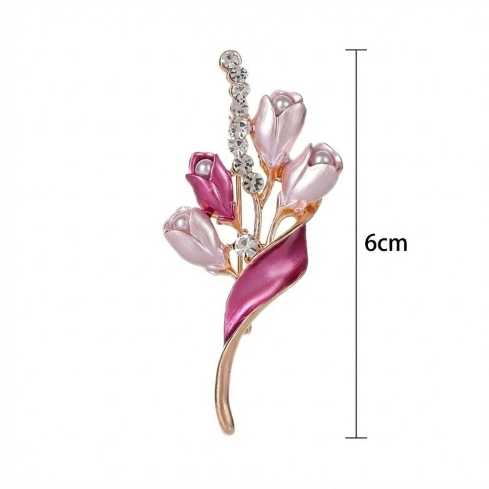 Elegant Temperament Flower Brooch Exquisite Design Luxury Jewelry Fashionable Collar Buckle Flower Pin Beautiful Accessories