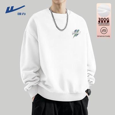 Men's Round Neck Letter Print Sweatshirt