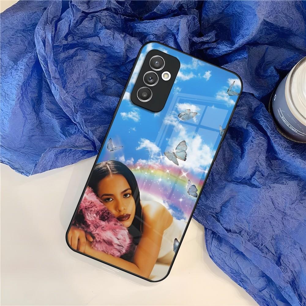 A-Aaliyah Hip Hop Music Phone Case for Samsung Galaxy S24 S23 S22 S21 S20 A24 A34 A54 A53 Note20 M54 Fe Ultra Plus Glass