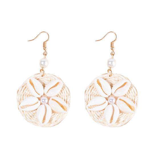 

Шикарные женские серьги легкой круглой формы Морская звезда Имитация жемчуга Изысканные подвесные серьги