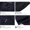 Romon Men's Business Casual Straight-Fit Trousers
