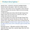 [Automatic Sensor Headlights] Light Control Module, Auto Headlight Module, Automatic Switch, Delay Start DC12V