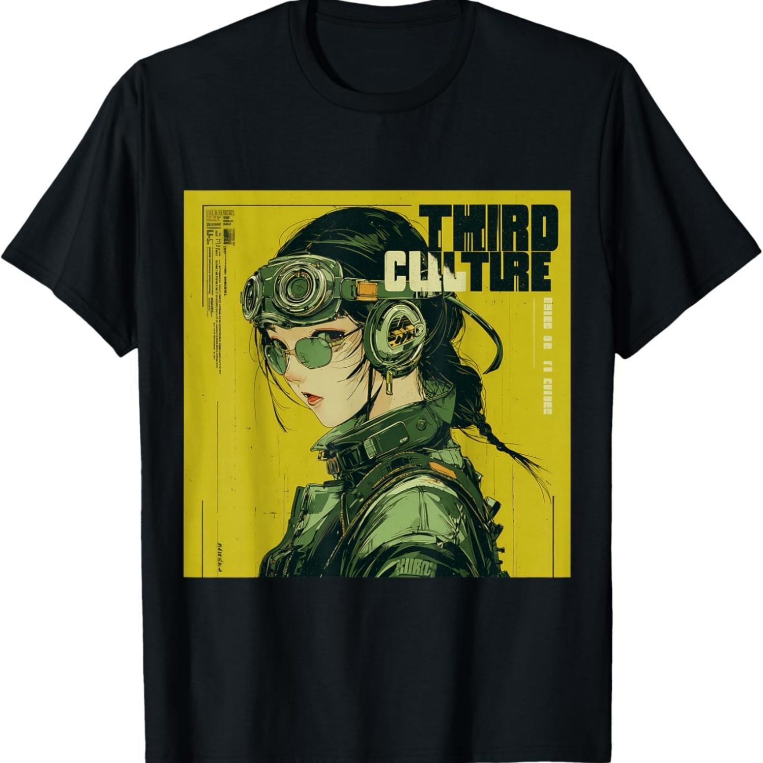 Cyberpunk Rugged Pilot Samurai T-Shirt S чёрный