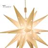 18-Pointed Star Christmas Lights Hanging Decorations Soft Glow IP44 Waterproof LED Lamp Outdoor/Indoor Christmas Star Decor