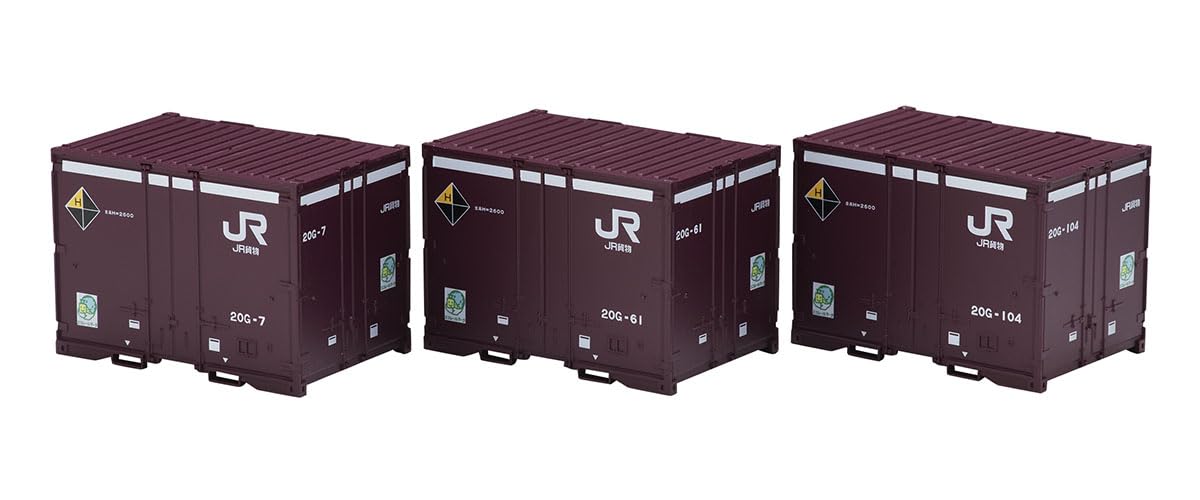 

Tomytec TOMIX HO Gauge JR 20G-0 Type Container (Early Model), Set of 3, Railway Model Supplies, HO-3155
