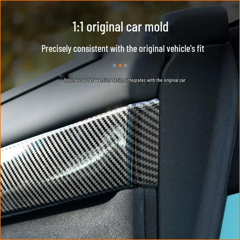 Xiaomi SU7 Carbon Fiber Car Door Panel Decorative Stickers - Aesthetic Interior Accessories