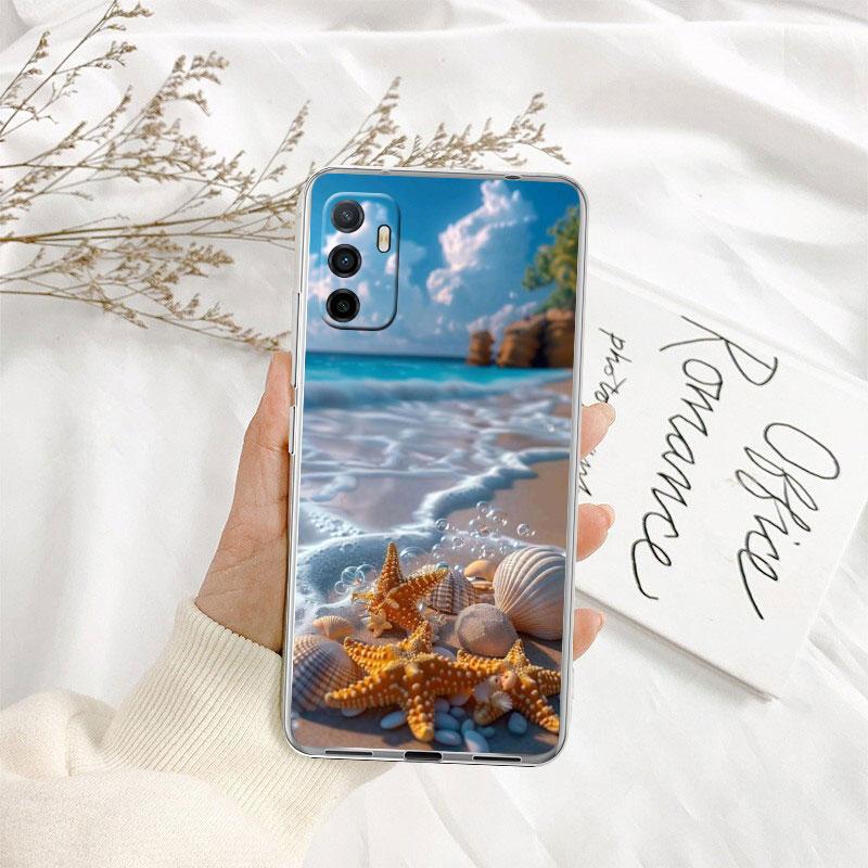 IK25 Conch Starfish Phone Case for Motorola Moto E13 E15 E20 E22 E22I E22S E30 E32 E40 E7 E7I G Plus Power Play Stylus G22 G14