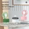 GEERSINUO Cute Cat Night Light Humidifier Fan