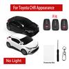 Auto Styling Für Toyota Ch R Chr Modelle Für Corolla Hatchback Land Cruiser Camry 2 3 Tasten Smart Key Hülle Abdeckung Schlüsselanhänger Zubehör