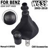 Car Gear Shift Knob For Mercedes Benz W639 VITO 2003-2010 High Quality 6Speed Stick Lever Knob Shifter Leather Gaitor Boot Cover